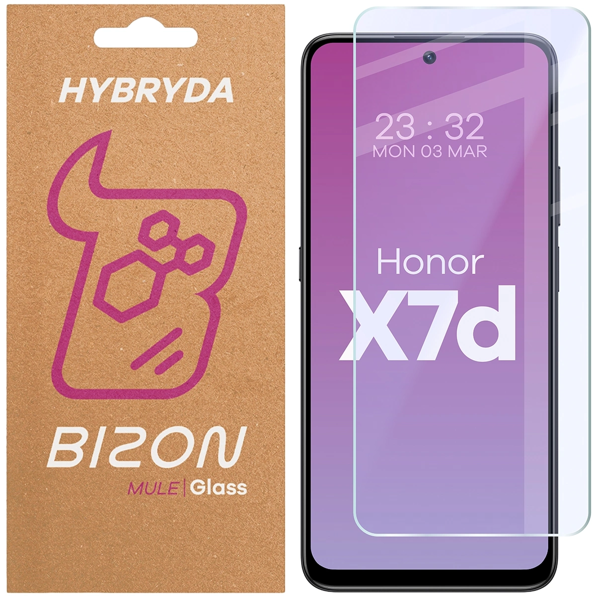 Szkło hybrydowe Bizon Elastyczne Mule do Honor X7d