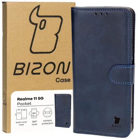 Etui Bizon Pocket do Realme 11 5G Granatowy