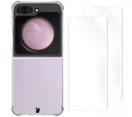 Bizon elastyczne etui + 2x folia na ekran Clear Pack do Samsung Galaxy Z Flip6