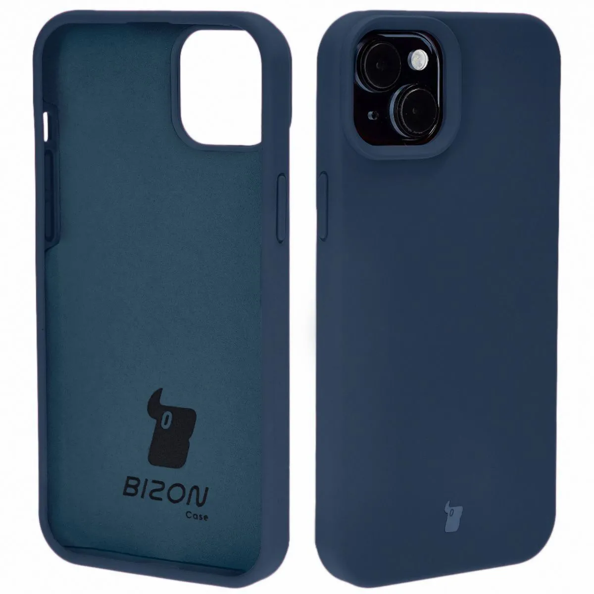 Etui Bizon Soft Case do Apple iPhone 15 Plus Granatowy
