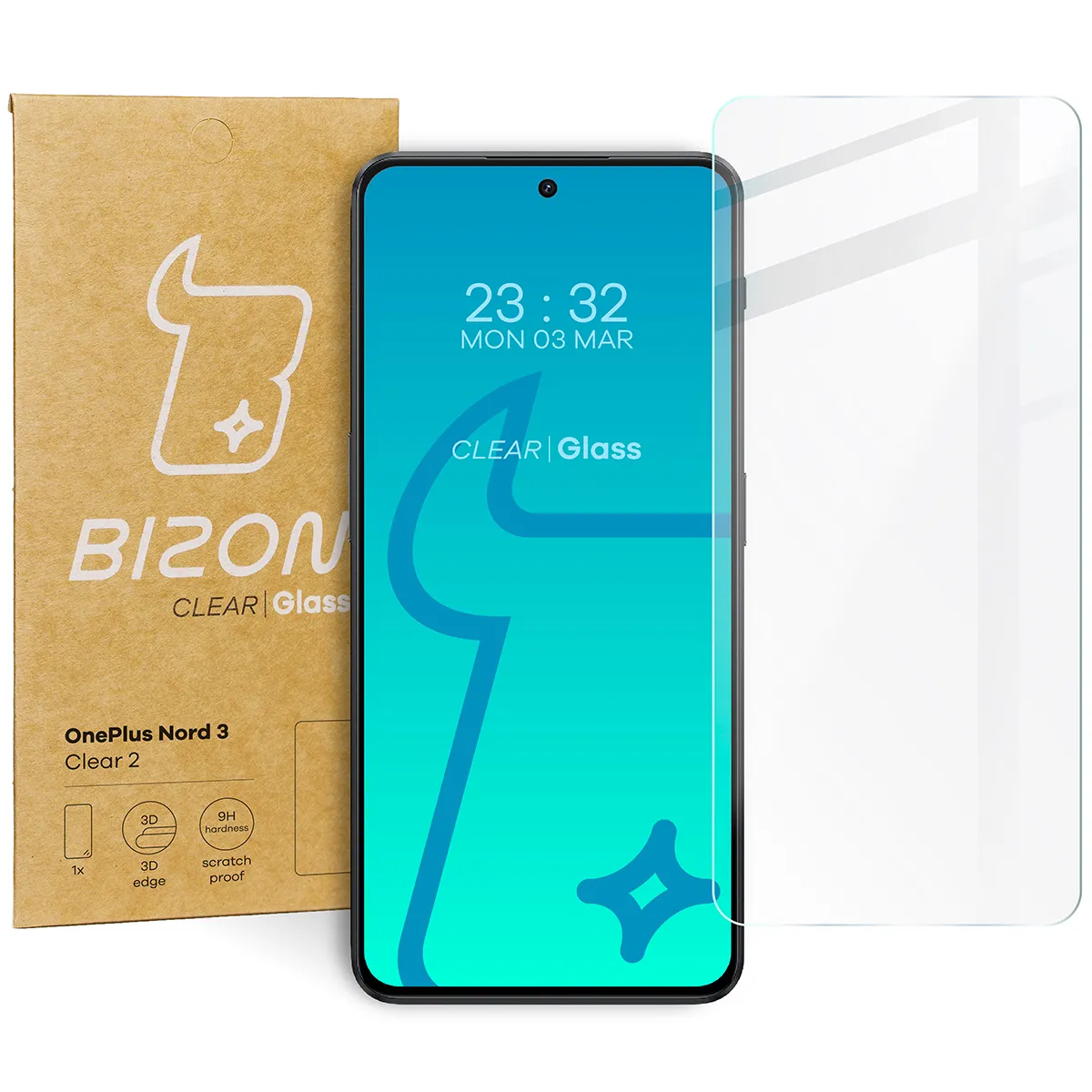 Szkło hartowane Bizon Clear 2 do OnePlus Nord 3