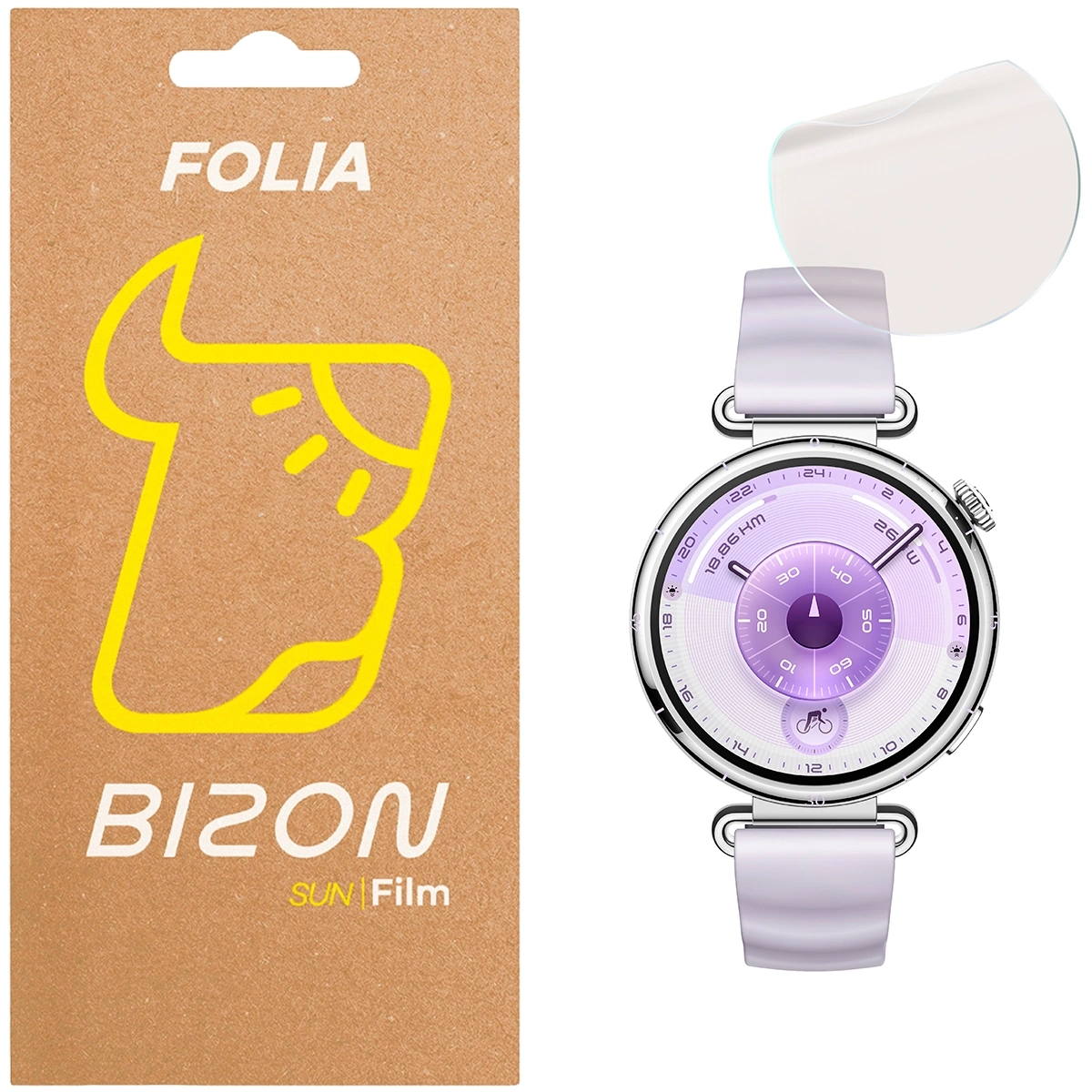 Folia hydrożelowa Bizon Watch Film Sun do Huawei Watch GT6 41mm