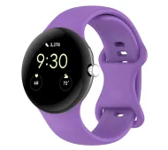 Bizon Strap Watch Silicone S do Google Pixel Watch 4 / 3 45mm Fioletowy