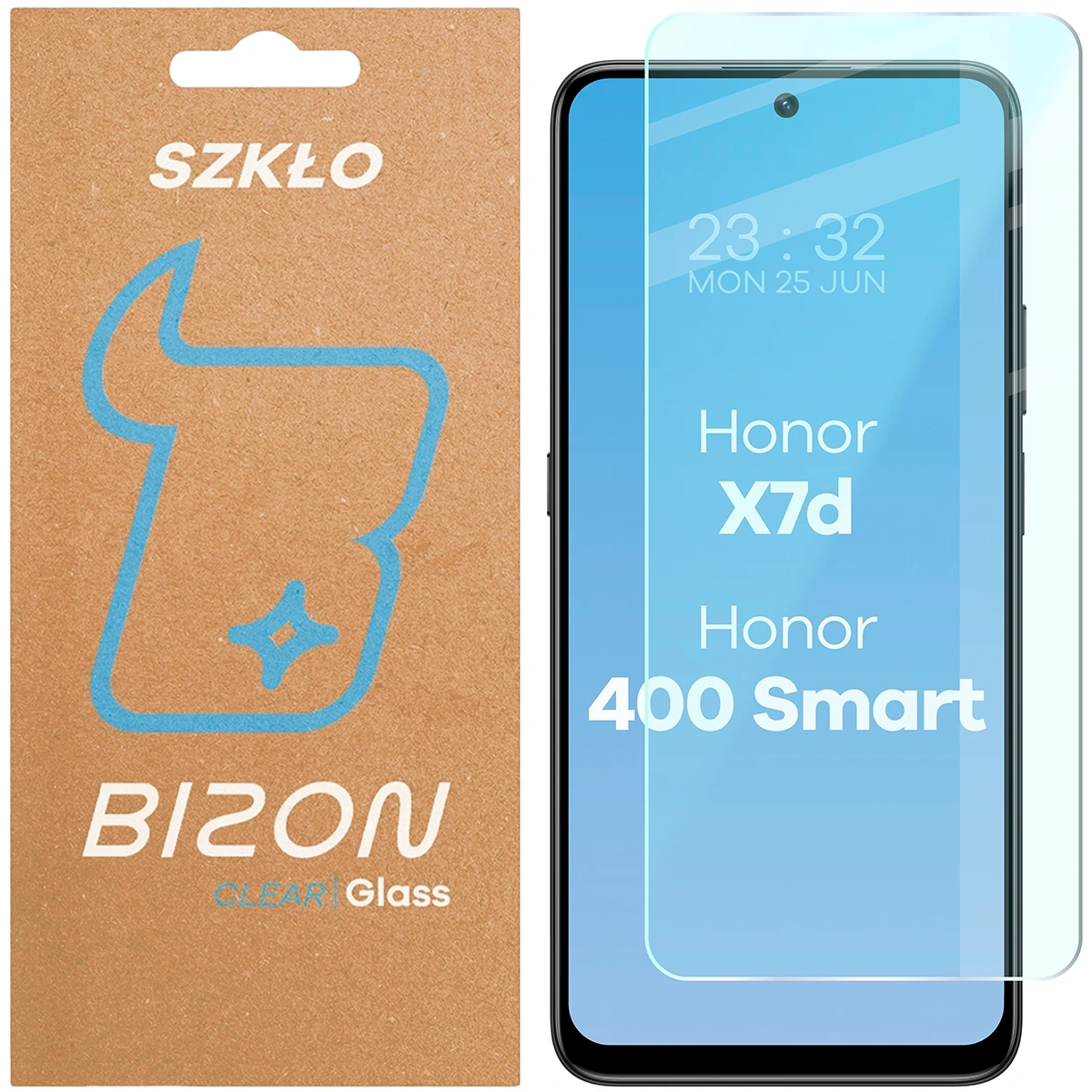 Szkło hartowane Bizon Clear 2 do Honor X7d 4G/5G / Honor 400 Smart 4G/5G