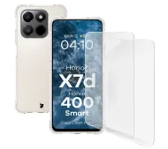 Bizon elastyczne etui + folia ochronna Clear Pack do Honor X7d 4G/5G / 400 Smart 4G/5G