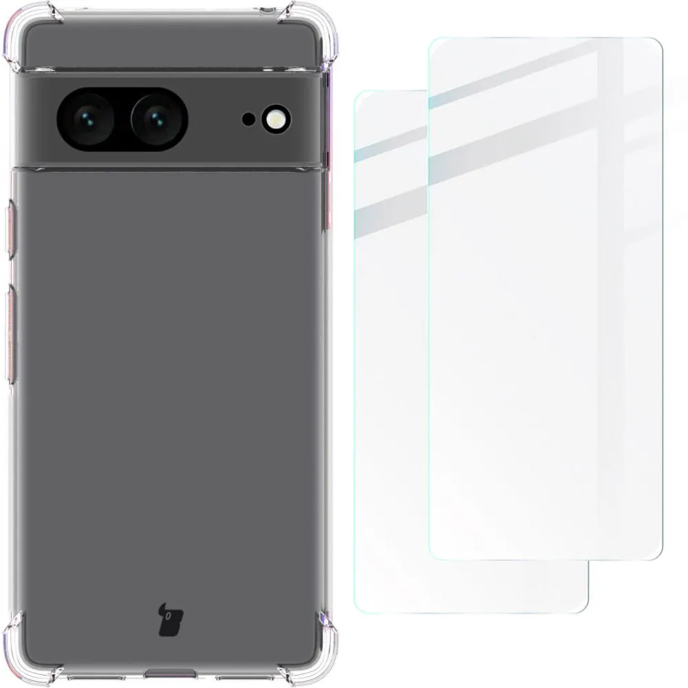 Etui Bizon Clear Pack do Google Pixel 7 Przezroczysty