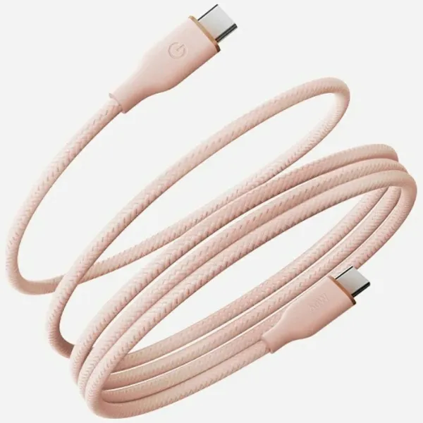 Kabel Energea Helix 60 USB-C do USB-C 1,5m Różowy