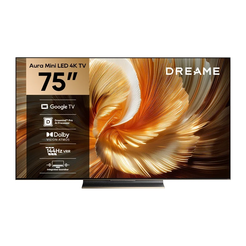Telewizor Dreame 75S100  75" QD-miniLED 4K 144Hz Google TV Funkcje AI Dolby Vision Dolby Atmos HDMI 2.1 DVB-