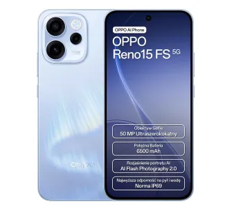 Smartfon OPPO Reno15FS 5G 8/512GB 6,57" 120Hz 50Mpix Niebieski