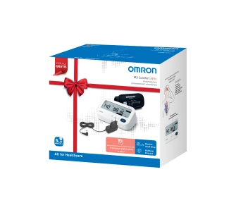 Ciśnieniomierz Omron M3 Comfort AFib HEM-7196-FLE Wykrywanie arytmii + Zasilacz