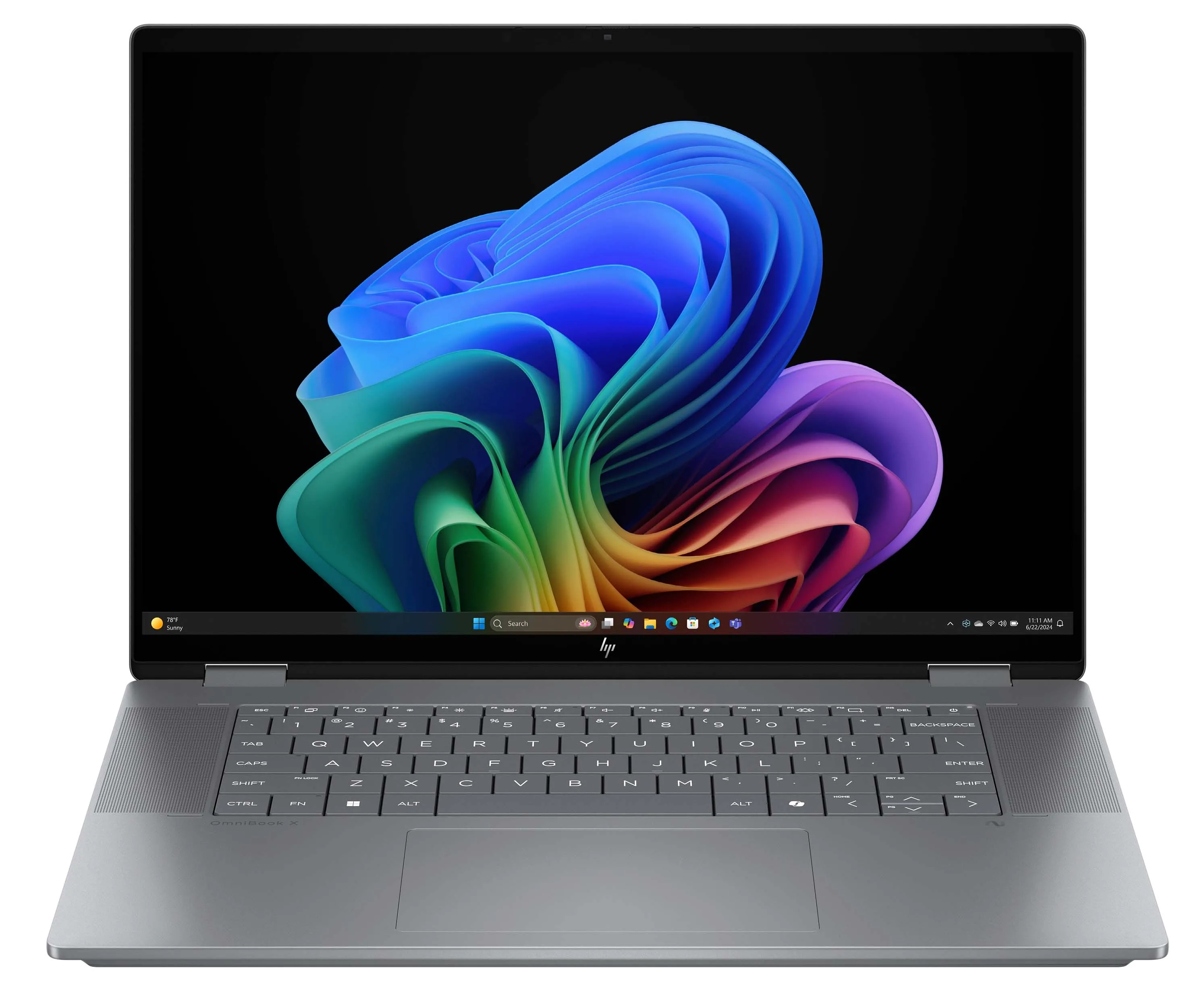 Laptop 2w1 HP OmniBook X Flip AI 16-ar0016nw OLED 16" Ryzen AI 5 340 16GB RAM 1TB Dysk SSD Win11 Srebrny Funkcje AI