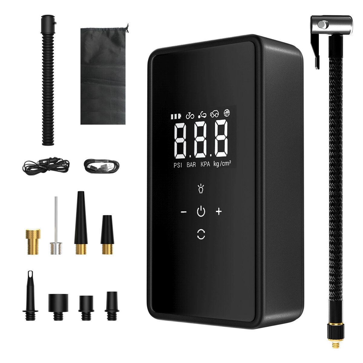 Kompresor samochodowy Extralink 6000mAh 12V 230V 60W Czarny