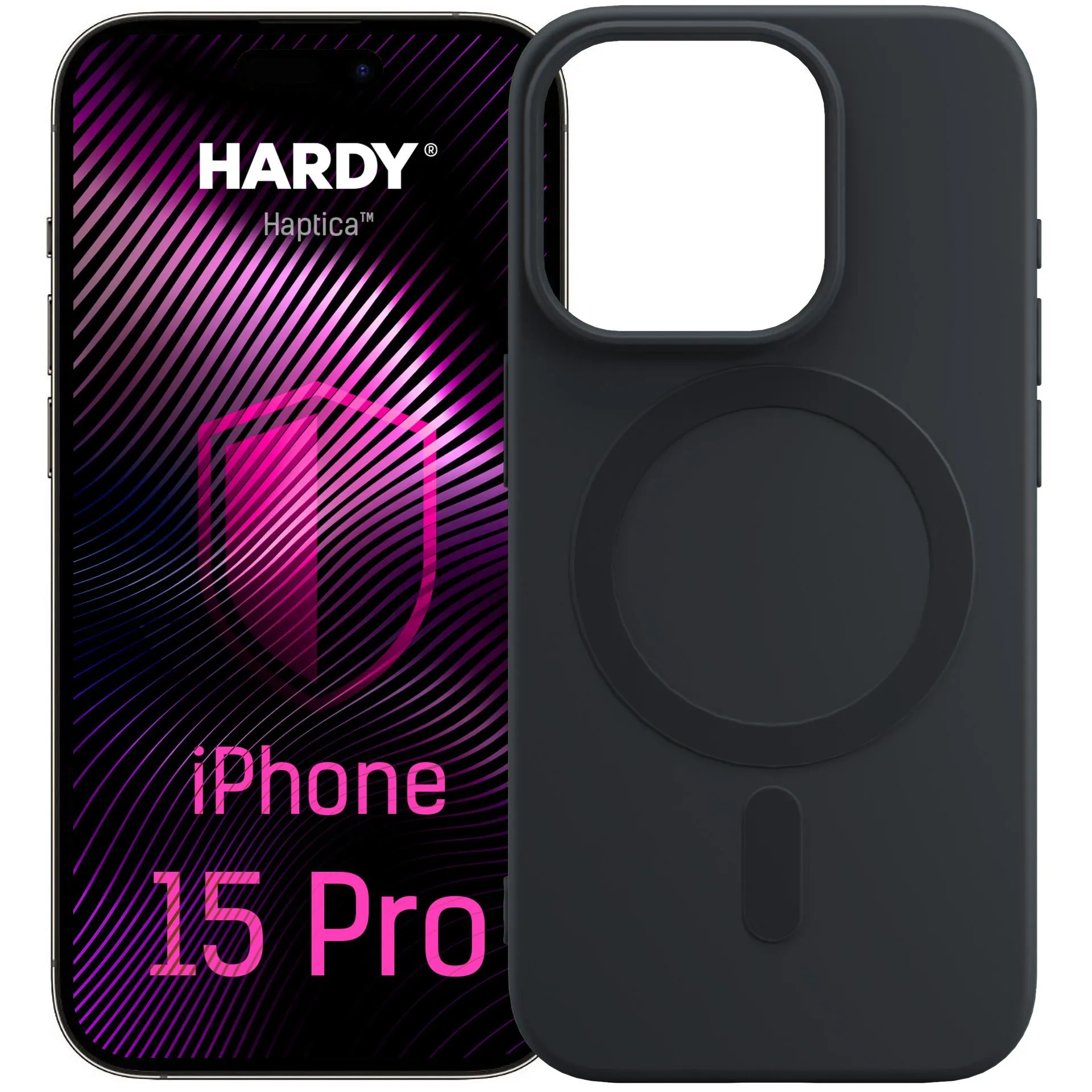 Etui 3mk Hardy Haptica MagCase do iPhone 15 Pro Czarny