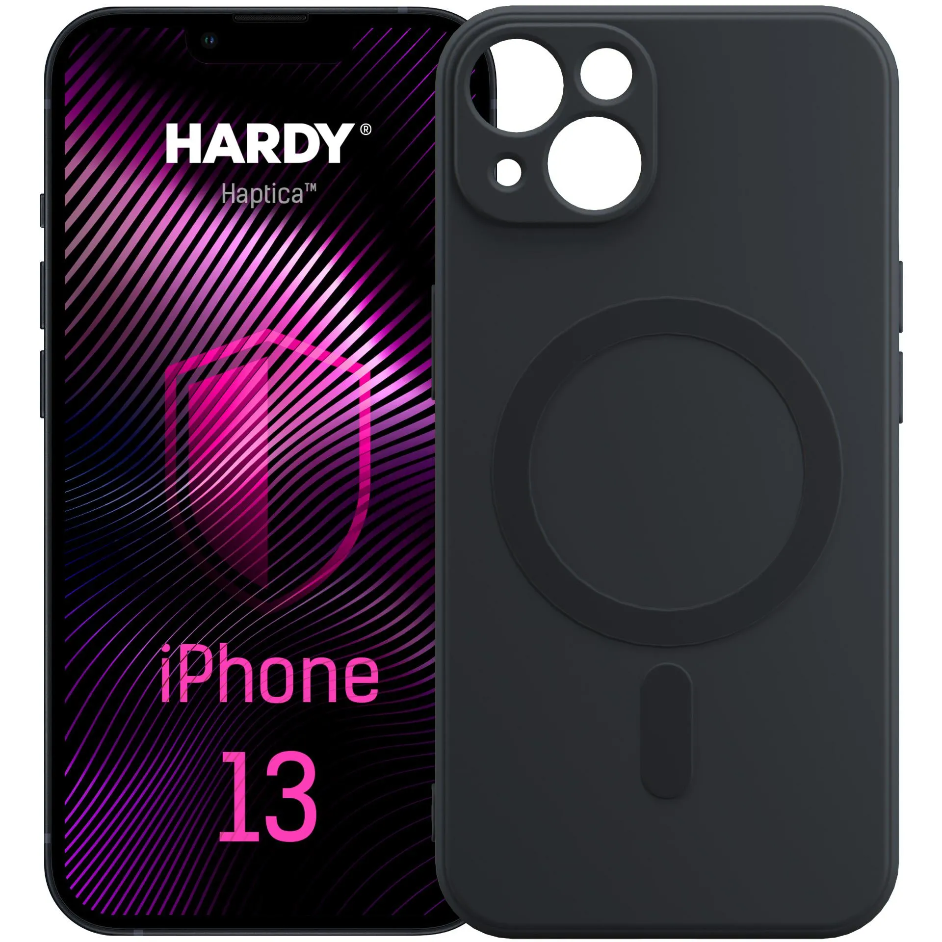 Etui 3mk Hardy Haptica MagCase do iPhone 13 Czarny