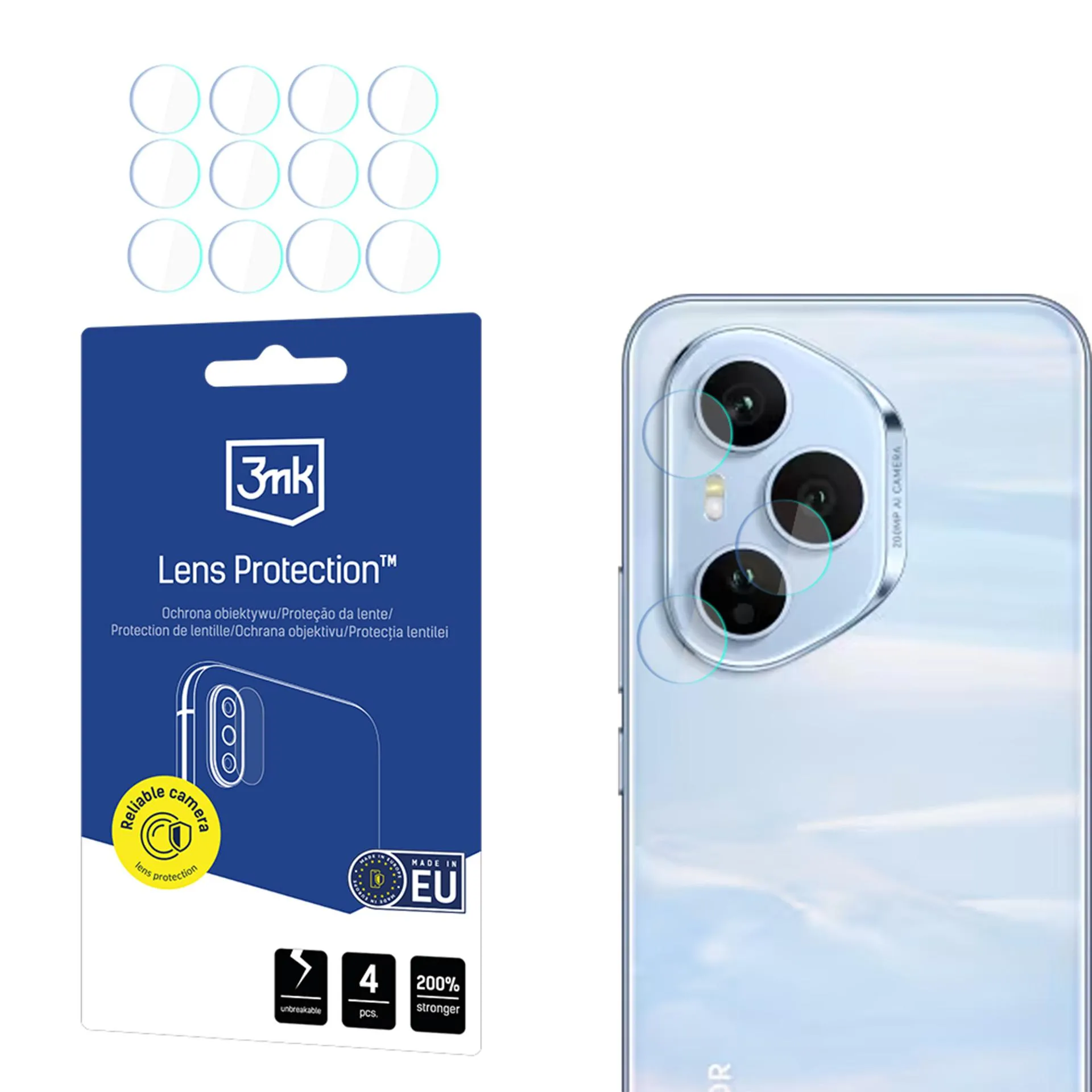 Szkło hybrydowe 3mk Lens Protection do Honor 400 Pro