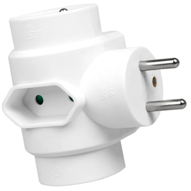 Rozgałęziacz Vayox VA0137 3 gniazda Biały