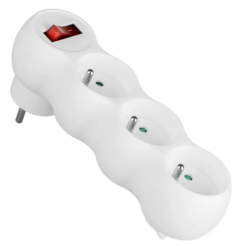 Rozgałęziacz Vayox VA0274 3 gniazda Biały