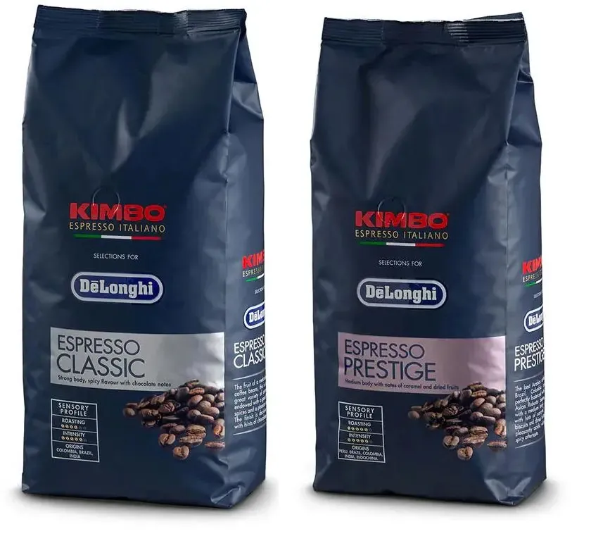 Zestaw DeLonghi Kimbo Classic + Kimbo Prestige 2kg