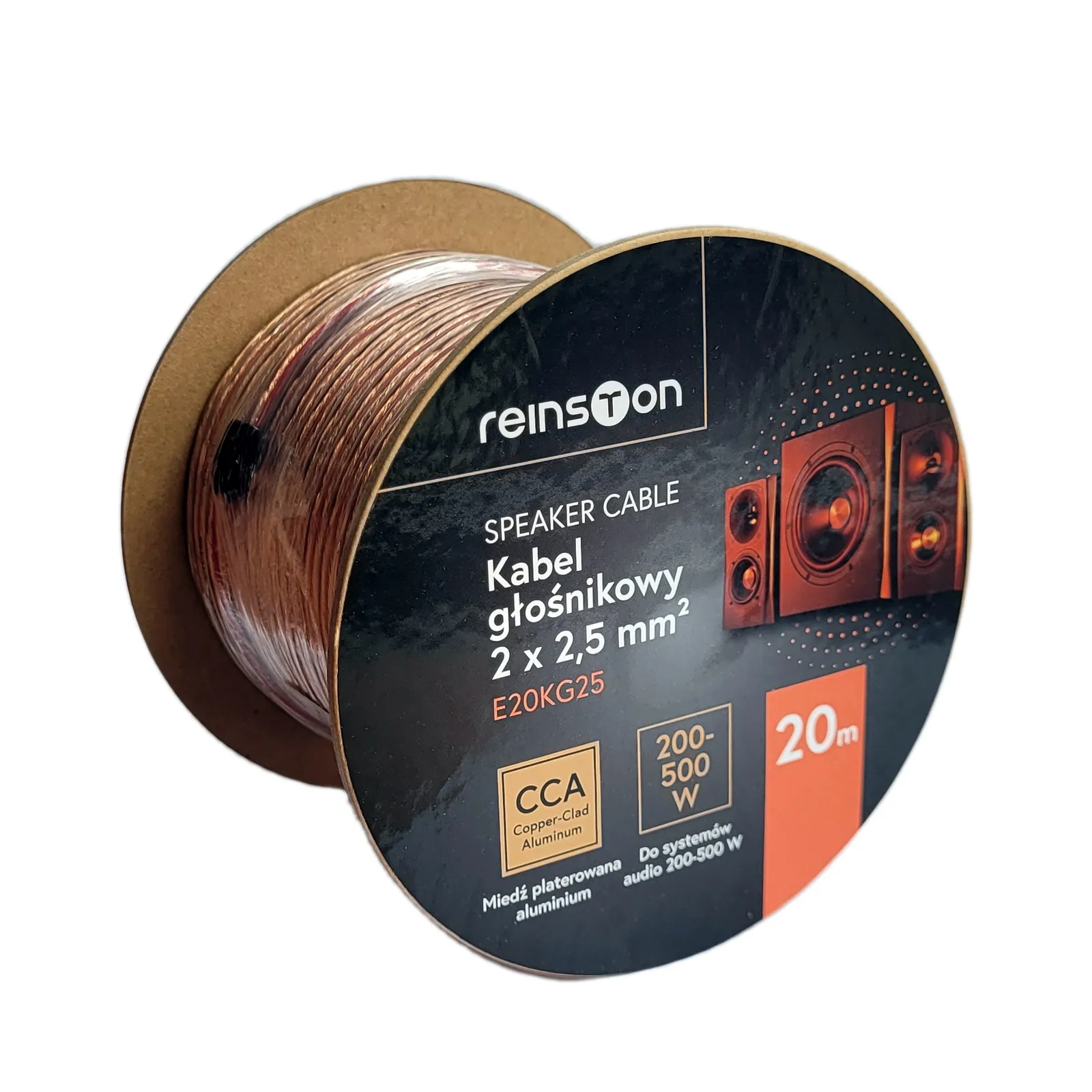 Kabel głośnikowy Reinston E20KG25 2x2,5mm 20m