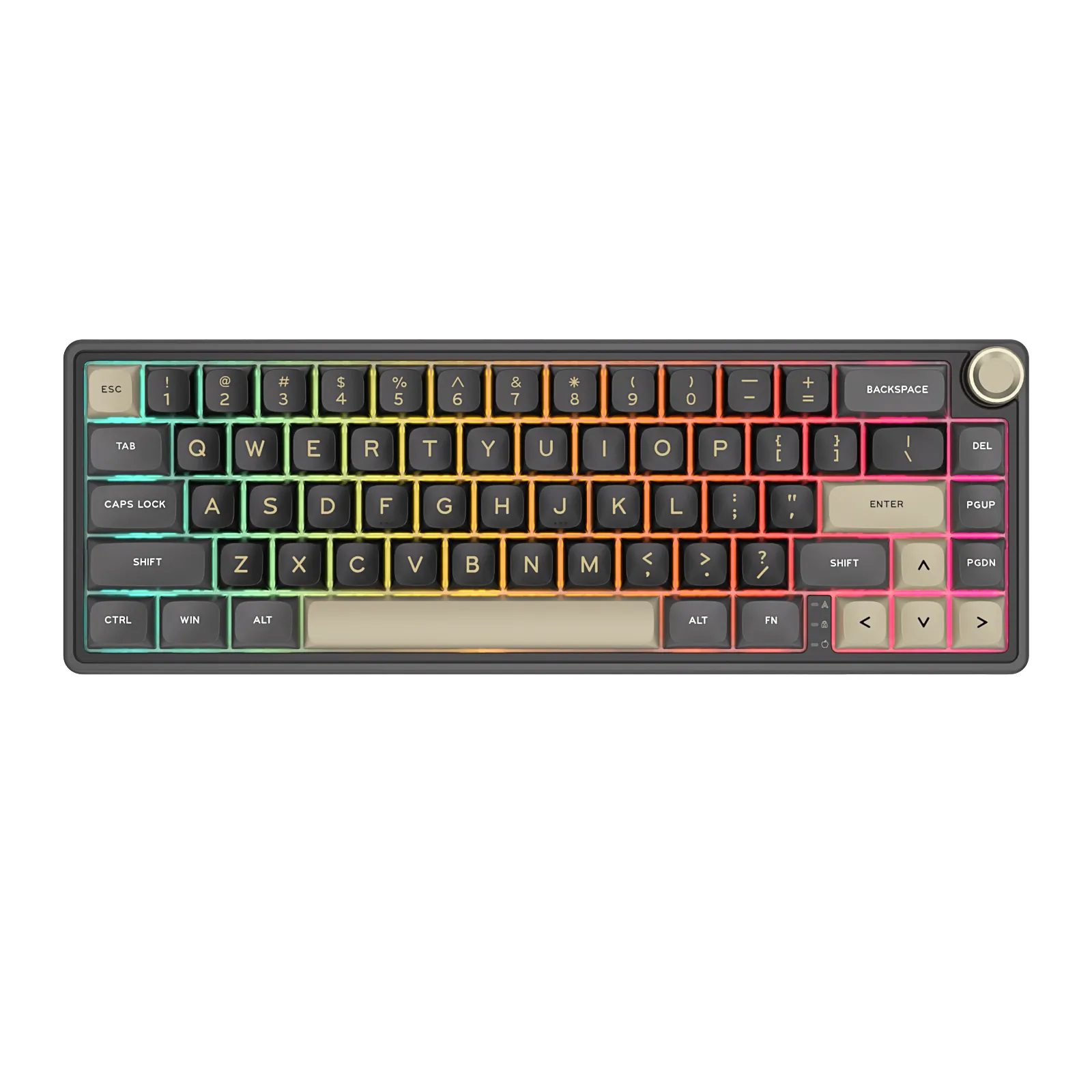 Klawiatura mechaniczna Royal Kludge RK-R65 Phantom Chartreuse Switch Czarno-Szary