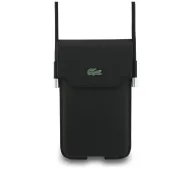 Lacoste Universal Sleeve Crossbody Petit Pique Metal Logo XL Czarny