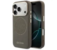 Guess Perforated 4G MagSafe do iPhone 17 Pro Max Brązowy