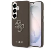 Guess Grained Big 4G Metal Logo do Galaxy S26+ Brązowy