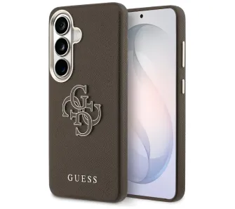 Etui Guess Grained Big 4G Metal Logo do Galaxy S26+ Brązowy