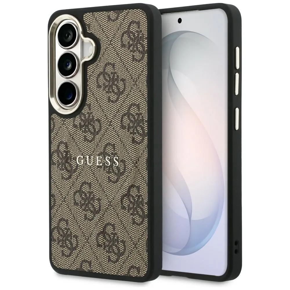 Etui Guess 4G Embossed Ring MagSafe do Galaxy S26+ Brązowy
