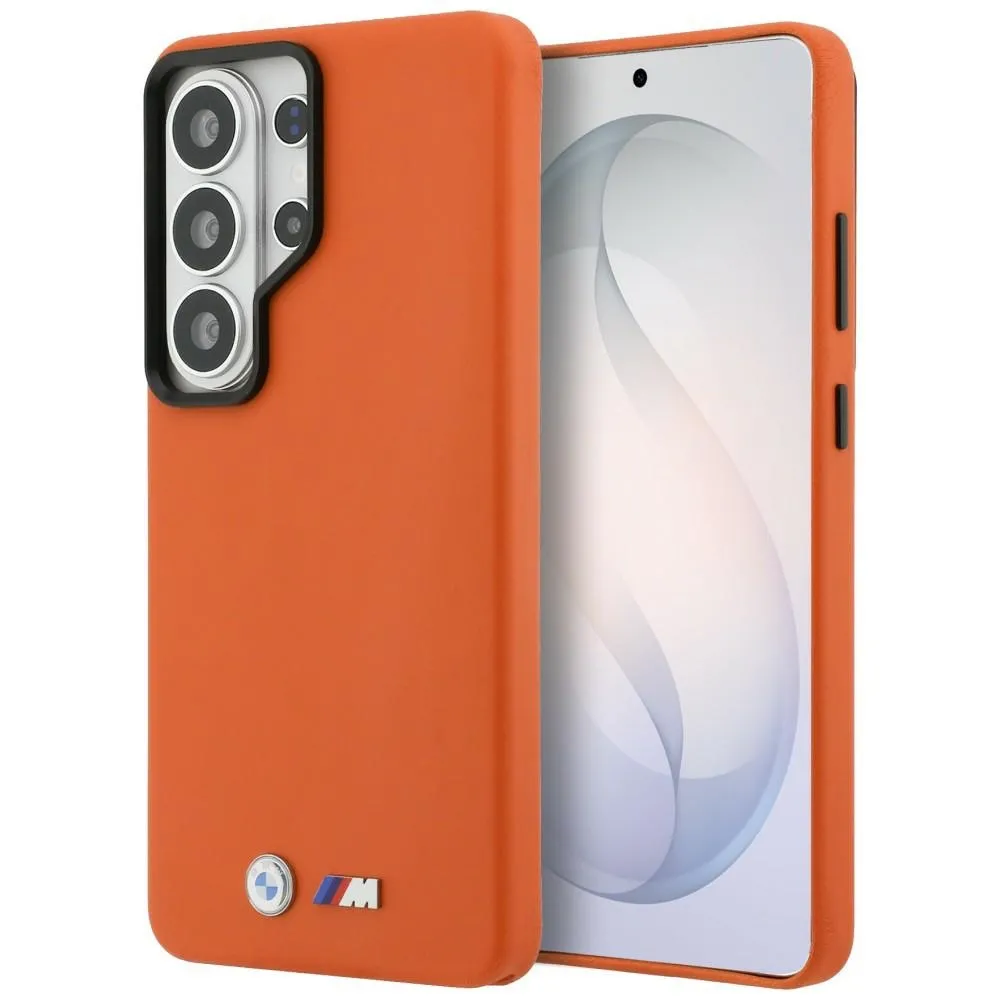 Etui BMW M Metal Logo MagSafe do Galaxy S26 Ultra Pomarańczowy