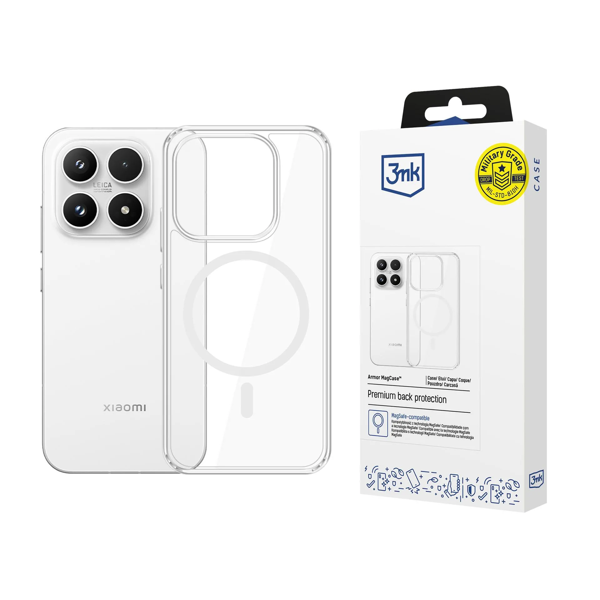 Etui 3mk Armor MagCase do Xiaomi 17 Przezroczysty