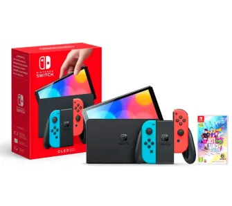 Konsola Nintendo Switch OLED Czerwono-niebieski + Just Dance 2026