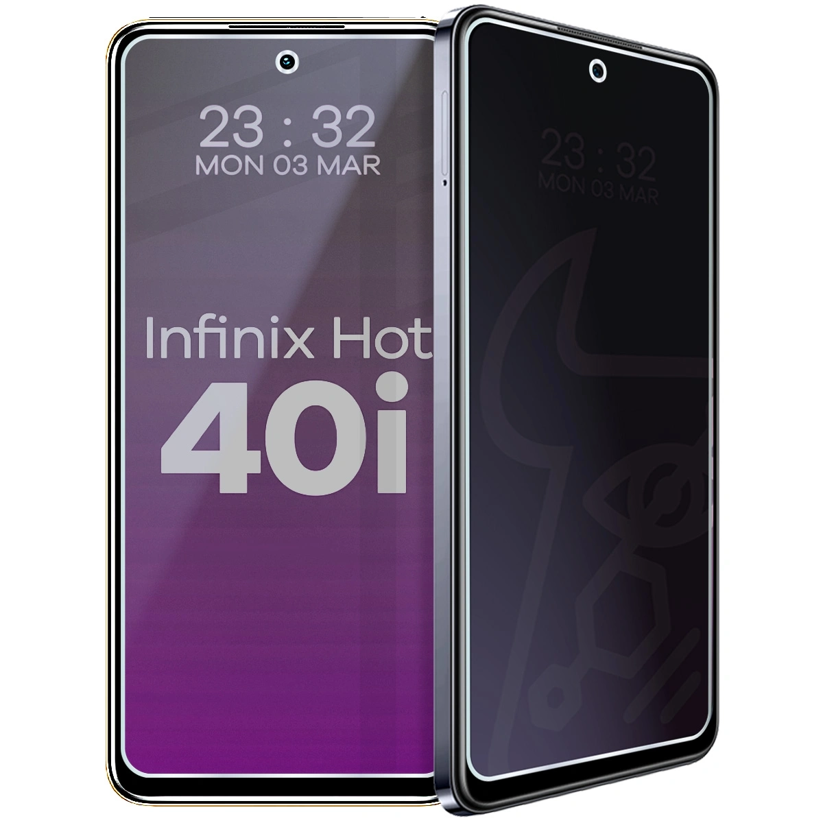 Szkło hybrydowe Bizon prywatyzujące Glass Mule Shadow do Infinix Hot 40i