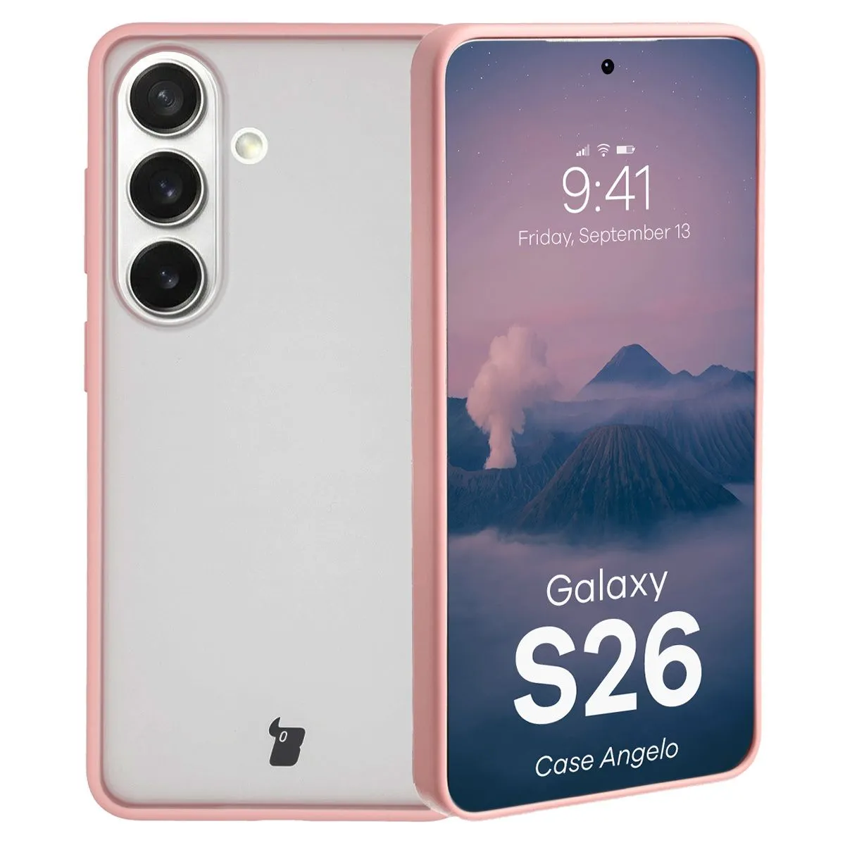 Etui Bizon Angelo do Galaxy S26 Jasnoróżowy