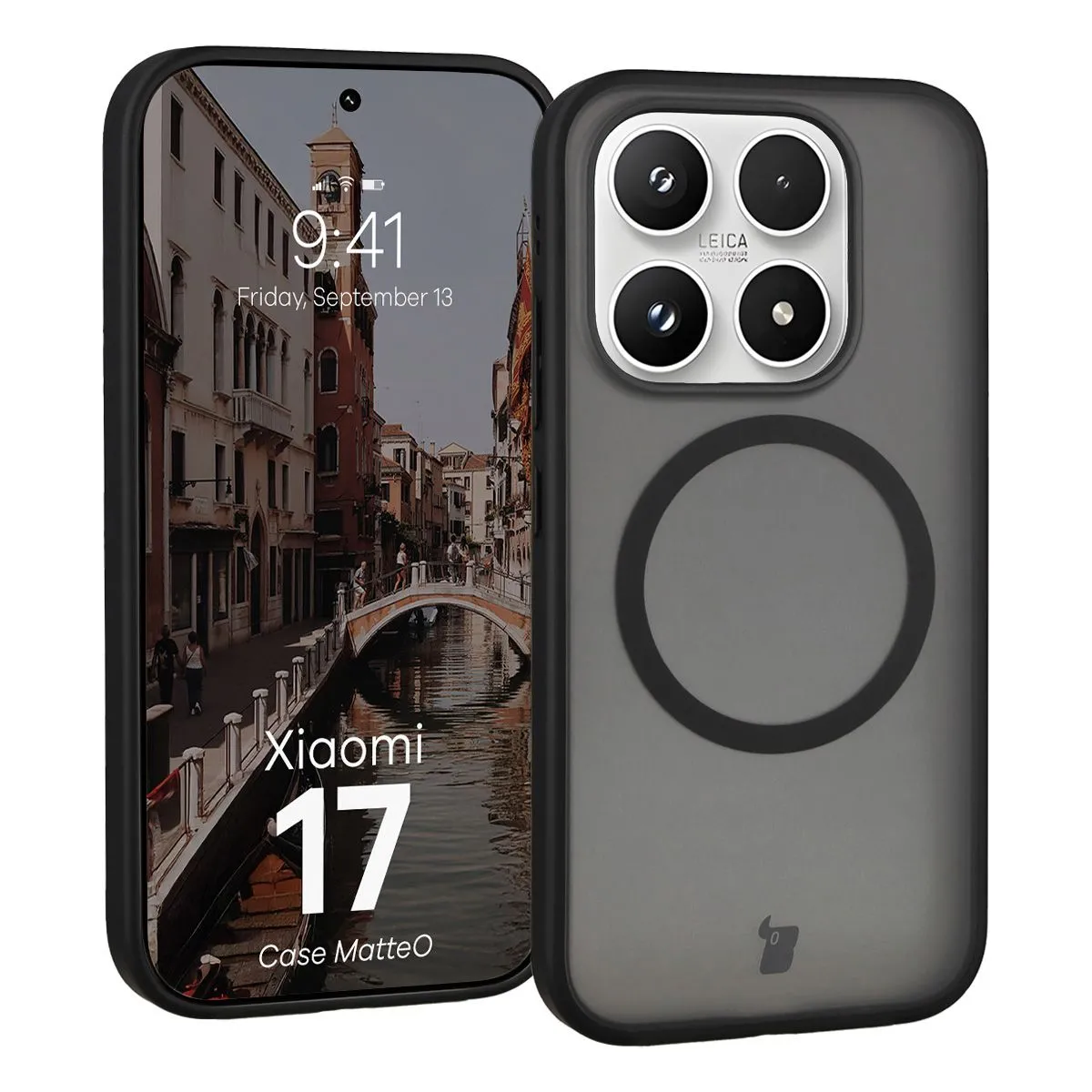 Etui Bizon MatteO do Xiaomi 17 Czarny