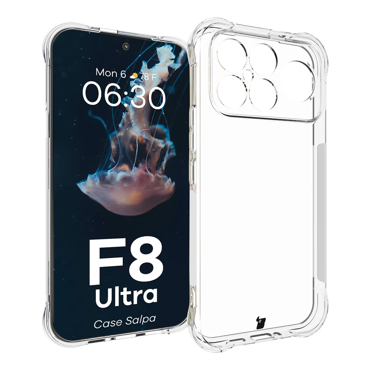 Etui Bizon Salpa do Xiaomi POCO F8 Ultra Przezroczysty