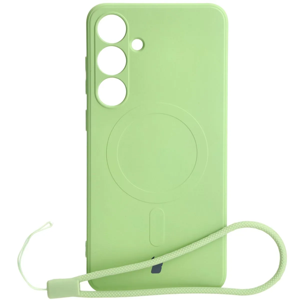 Etui Bizon Silicone Magnetic Sq do Galaxy S24 Plus Zielony