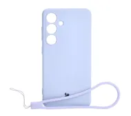 Bizon Silicone Sq do Galaxy S24 Plus Liliowy