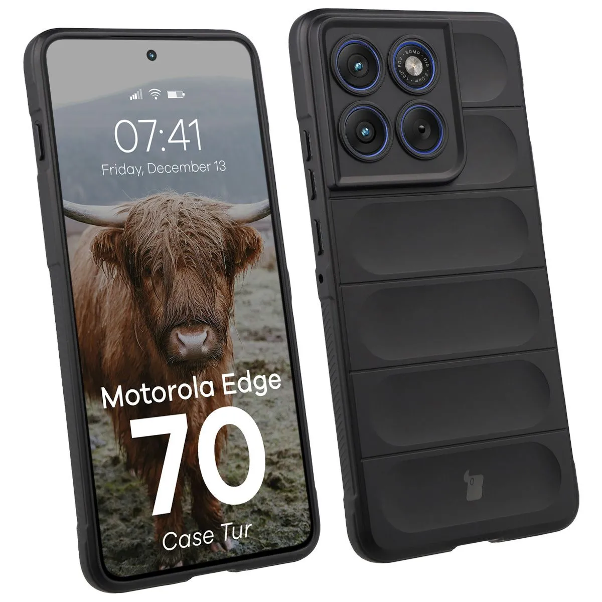 Etui Bizon Tur do Motorola Edge 70 Czarny