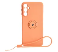 Bizon Silicone Ring Sq do Galaxy A24 4G Pomarańczowy