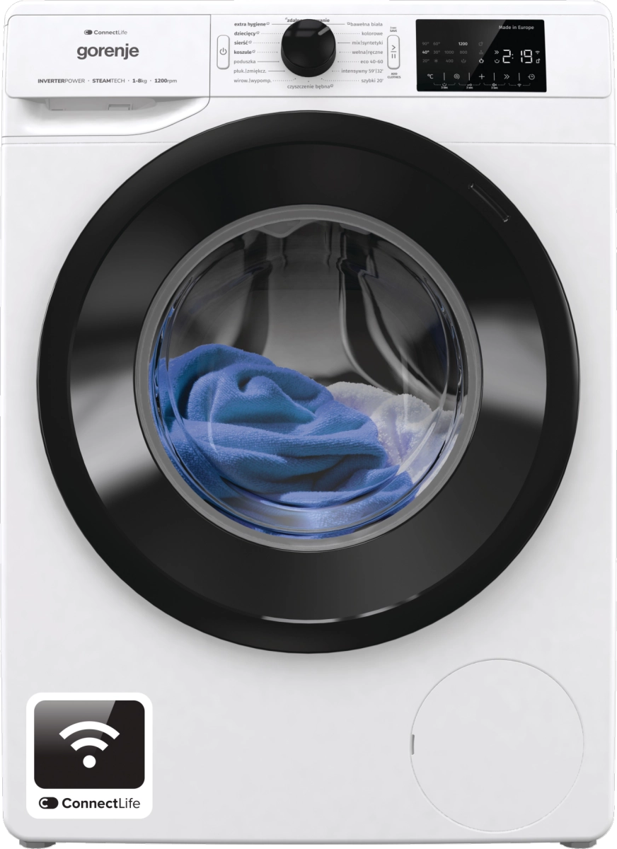 Pralka Gorenje G400 WPNEI82SBSWIFI/PL 8kg 1200obr/min ExtraHygiene Zdalne sterowanie