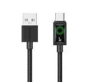USAMS U92 USB-C do USB-A 18W 1,2m Czarny