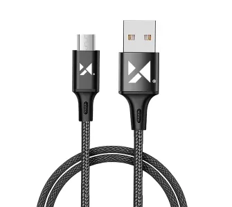 Kabel Wozinsky WUC-M1B 2.4A microUSB do USB-A 1m Czarny