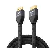 Wozinsky WHDMI-30 HDMI 2.1 8K 60Hz 48Gbps 4K 120Hz 3m Srebrny