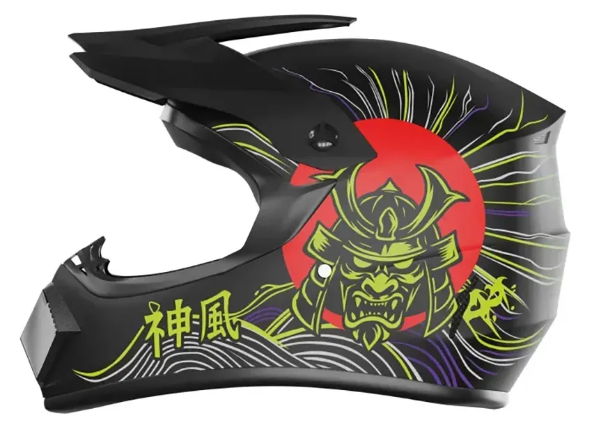 Kask Kamikaze AKC208 Tokyo Drift L Czarno-czerwony