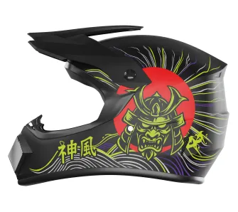 Kask Kamikaze AKC208 Tokyo Drift L Czarno-czerwony