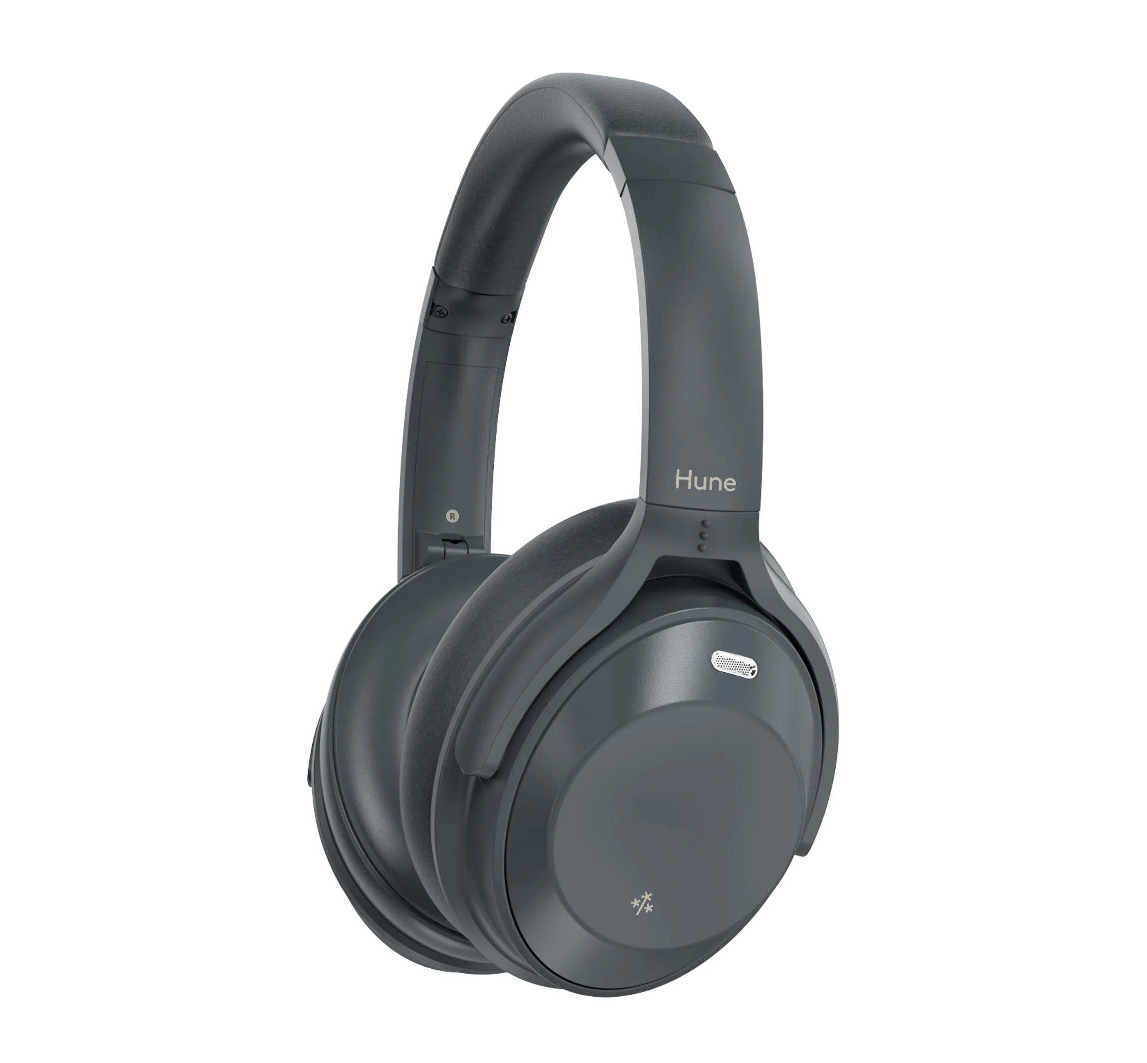 Słuchawki bezprzewodowe Hune Fauna ANC Nauszne Bluetooth 5.3 Szary