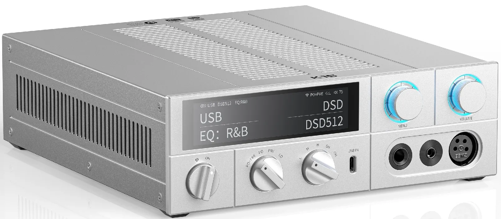 Wzmacniacz słuchawkowy FiiO K15 z DAC Srebrny