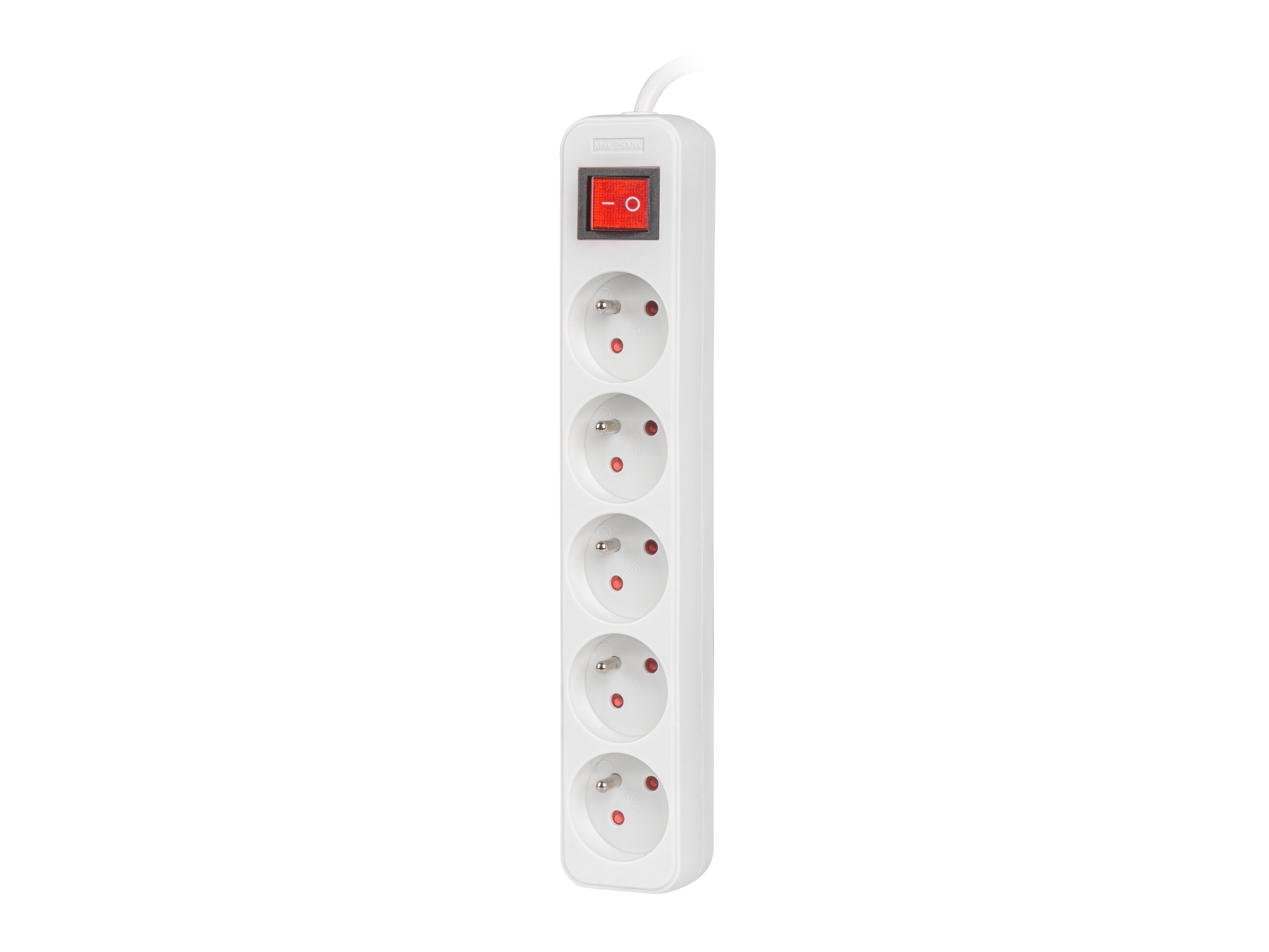 Listwa Lanberg PS1-05E-0300-W 5 gniazd 3m Biały