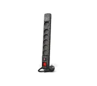 Acar S6 USB-A USB-C 6 gniazd 1,5m Czarny